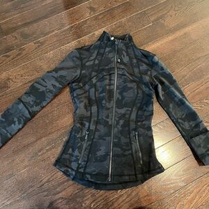 Lululemon Athletica Black Camouflage Define Jacket
